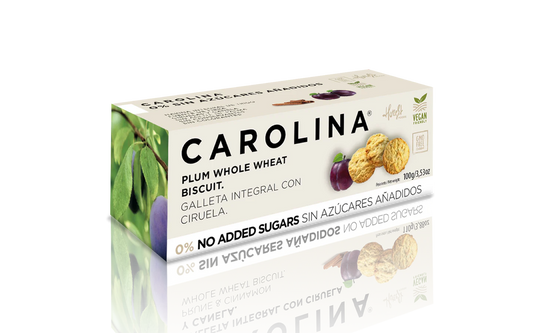 0% Cookie – No Added Sugars, Whole Wheat with Plum. Vegan