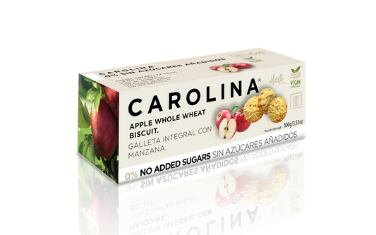 0% Cookie – No Added Sugars, Whole Wheat with Apple. Vegan