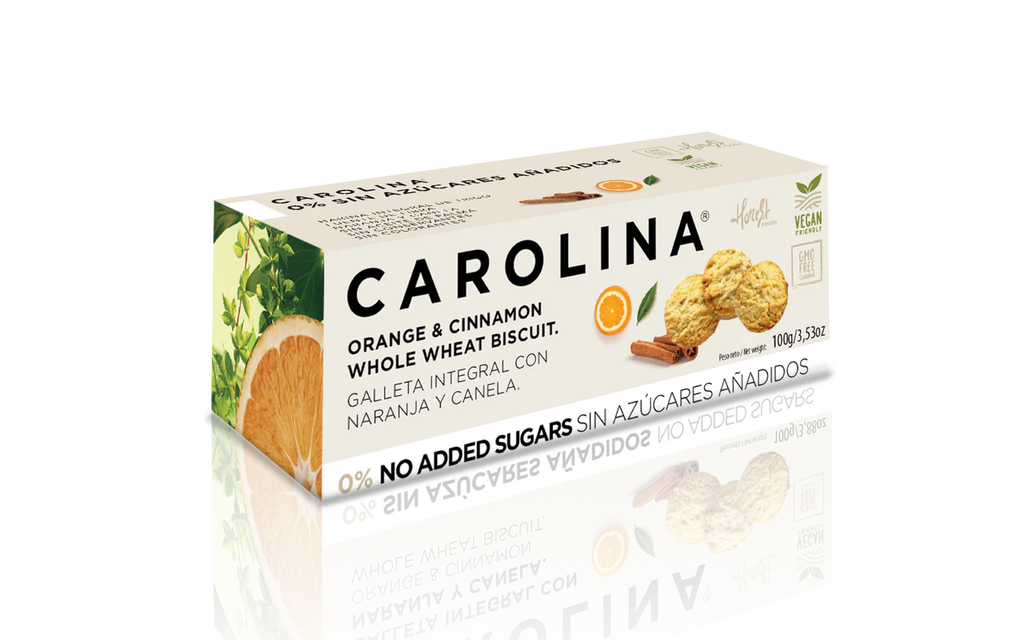 0% Cookie – No Added Sugars, Whole Wheat with Orange & Cinnamon