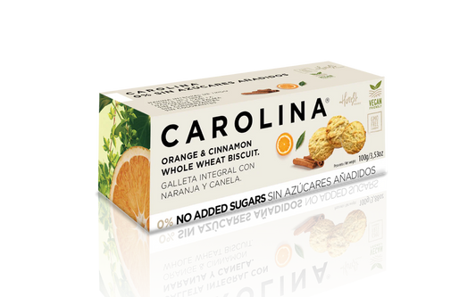 0% Cookie – No Added Sugars, Whole Wheat with Orange & Cinnamon